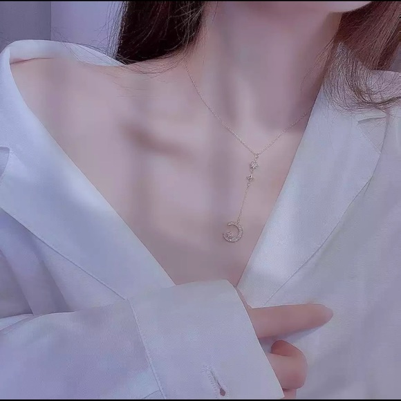 Star moon necklace - Picture 3 of 4